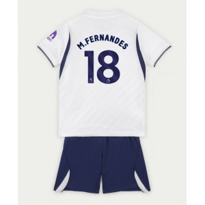 Tottenham Hotspur Mateus Fernandes #18 Jalkapallovaatteet Lasten Kotipeliasu 2026-27 Lyhythihainen (+ Lyhyet housut)